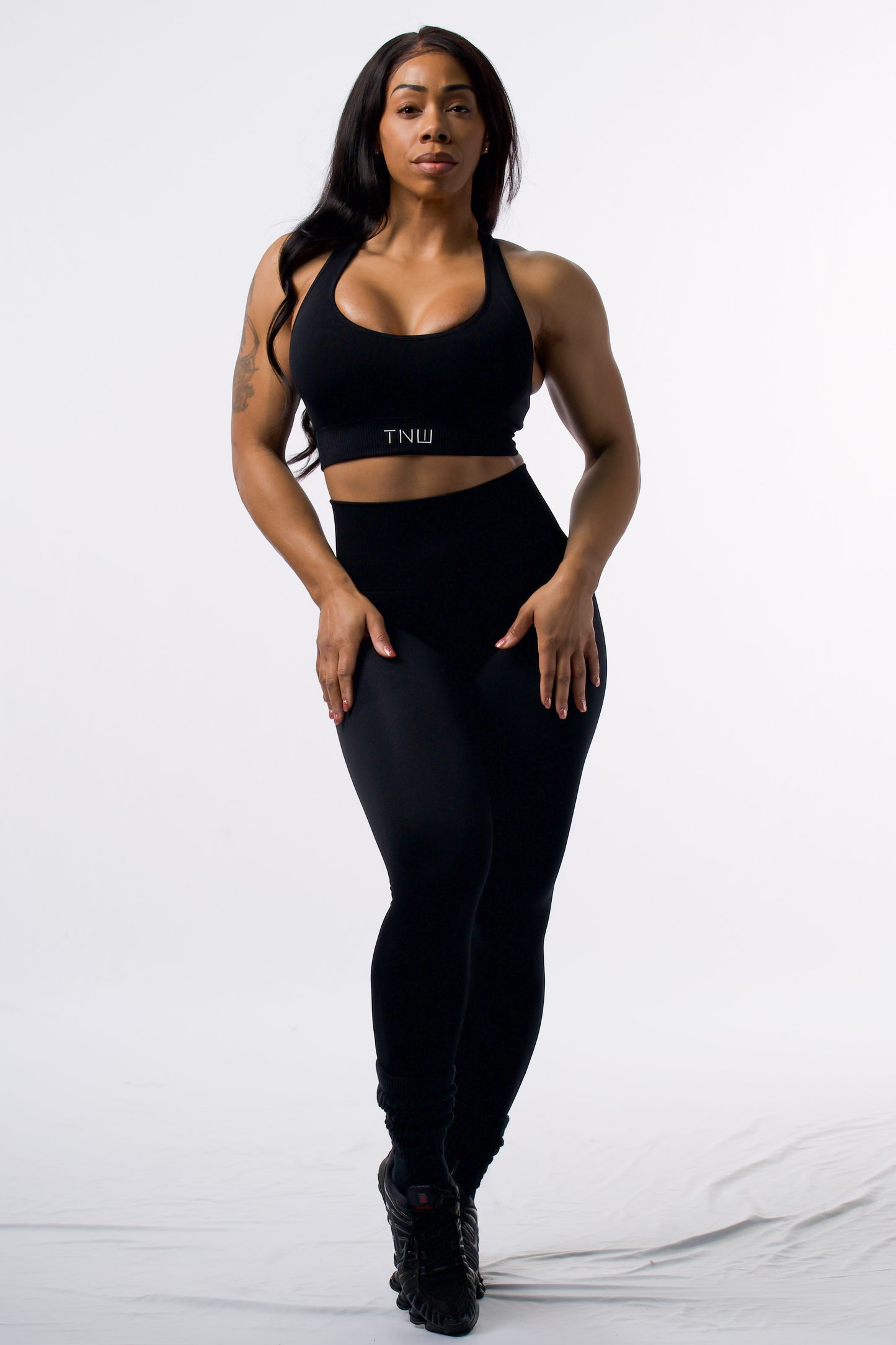 TNW Sports Bra And Leggings Set -Black