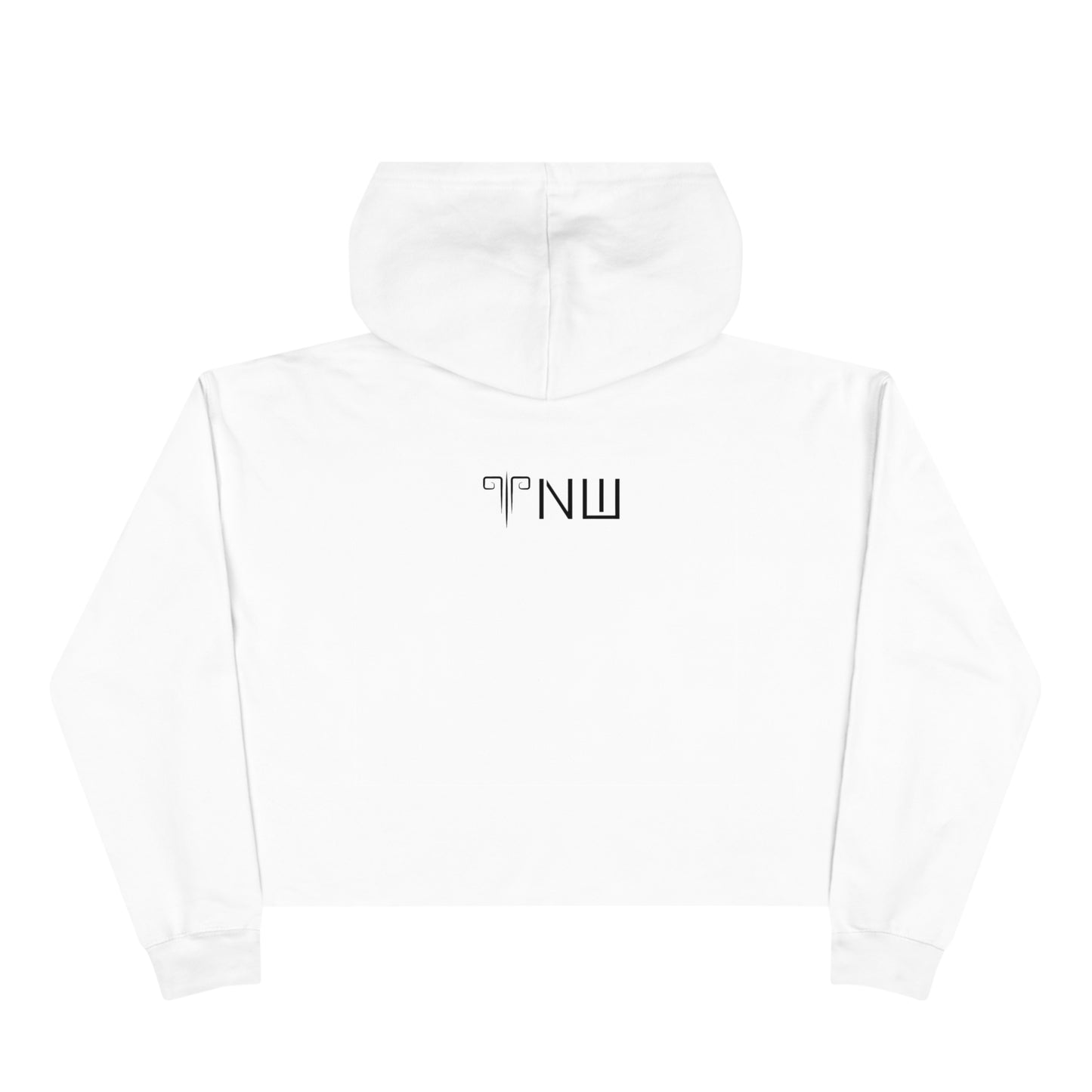 White Crop Hoodie