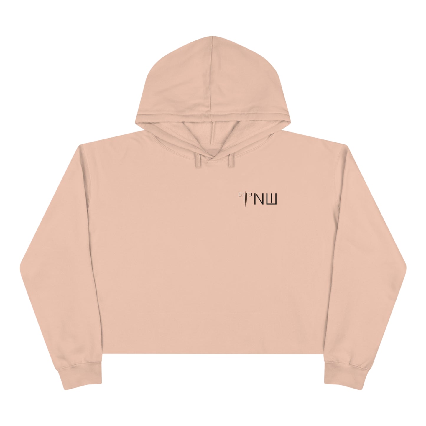 Pale Pink Crop Hoodie